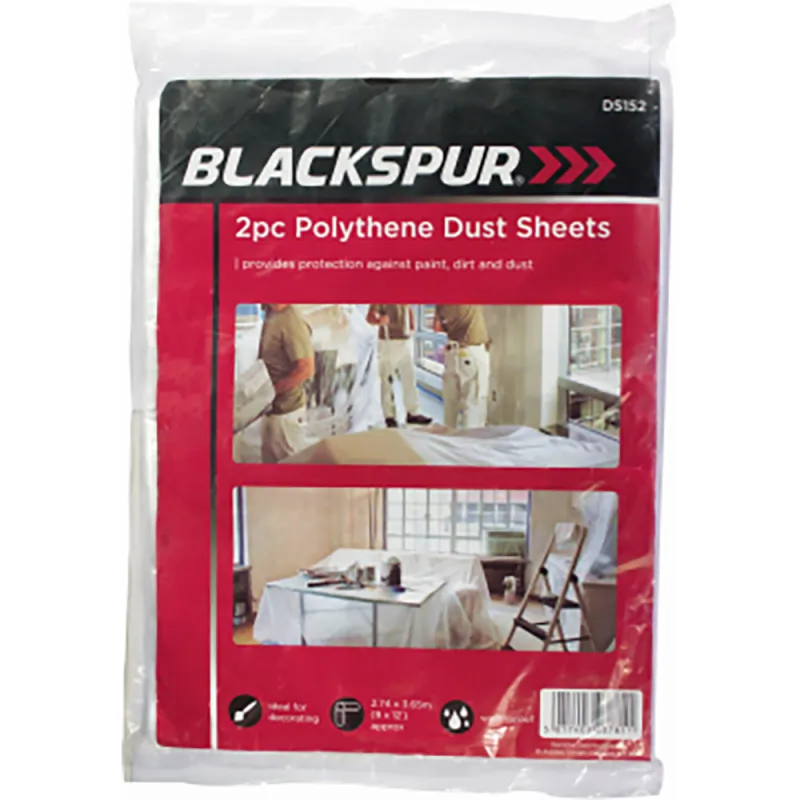 2PC POLYTHENE DUST SHEETS