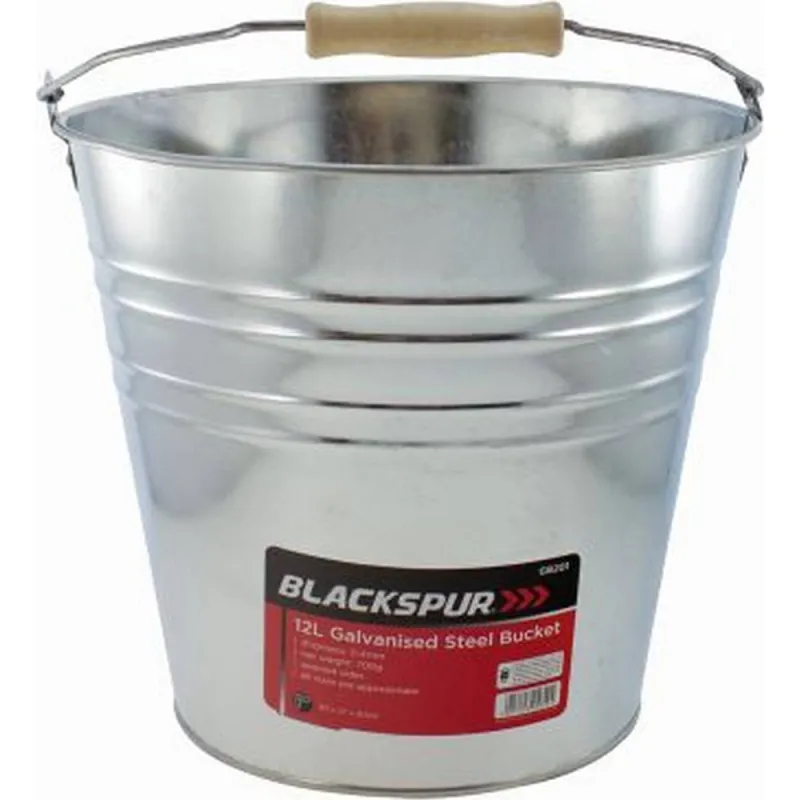 12L GALVANISED STEEL BUCKET