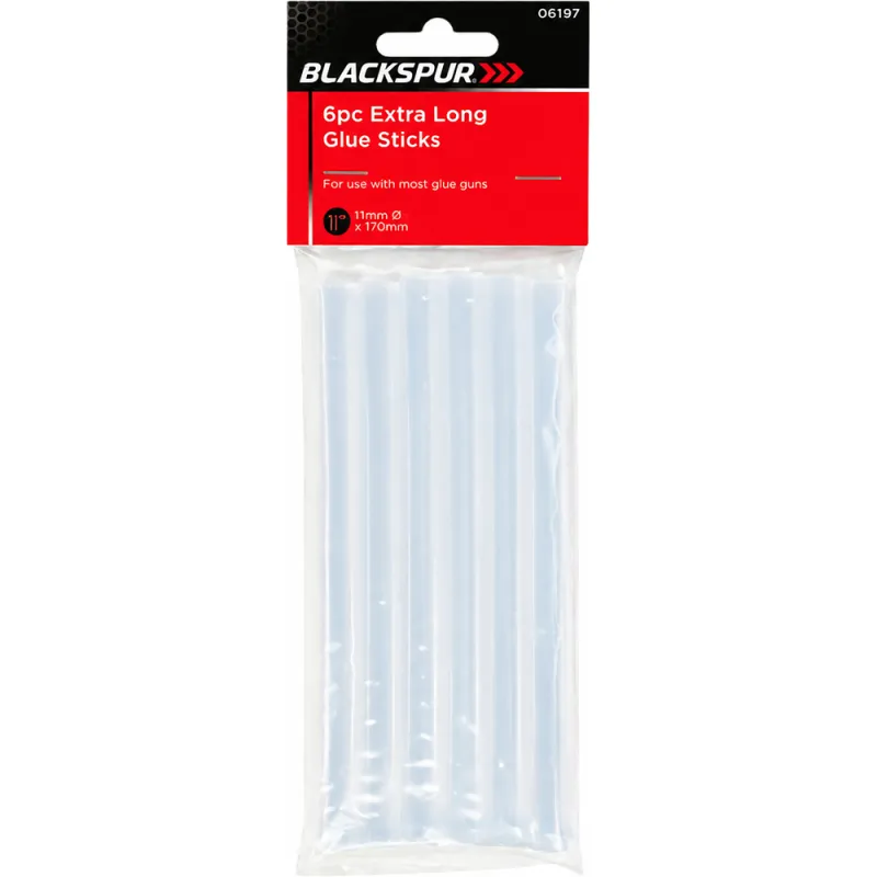 6PC EXTRA LONG GLUE STICKS - 150 X 11MM