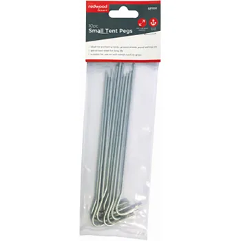 10PC SMALL TENT PEGS - 170 x 3mm