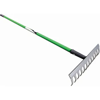 GARDEN RAKE WITH PVC GRIP-12 TEETH
