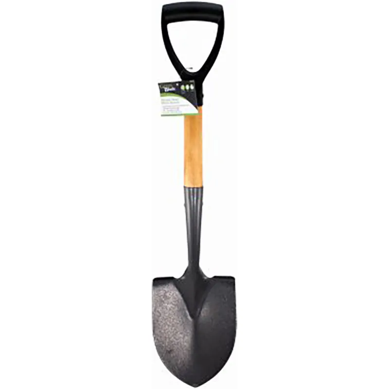 ROUND HEAD MICRO SHOVEL WITH WOODEN HANDLE