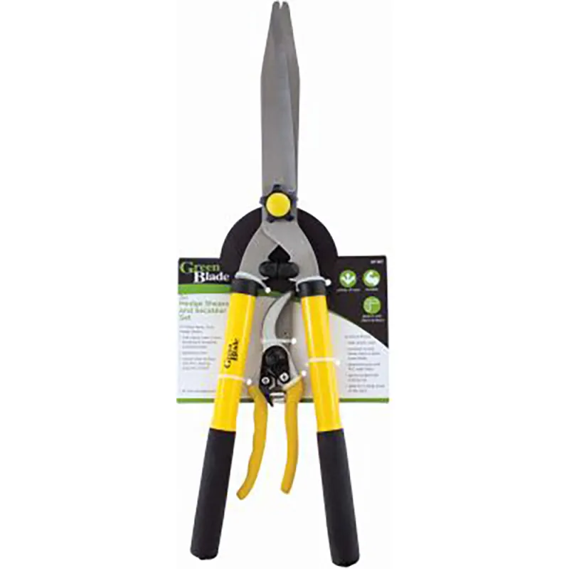 2PC HEDGE SHEARS AND SECATEUR SET
