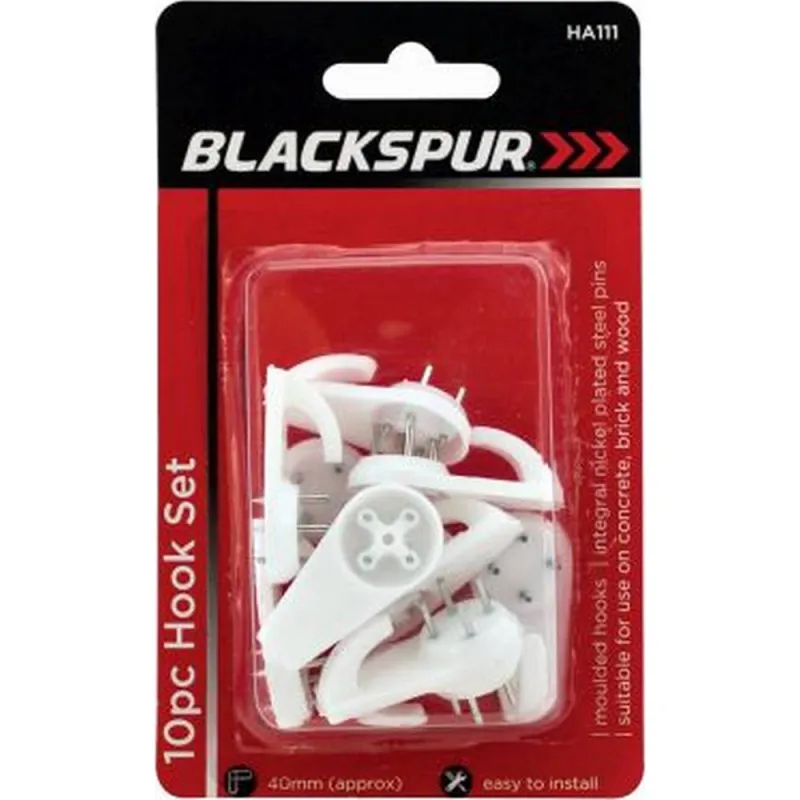 10PC x 40MM HOOK SET