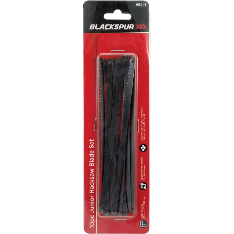 10 PC JUNIOR HACKSAW BLADE SET