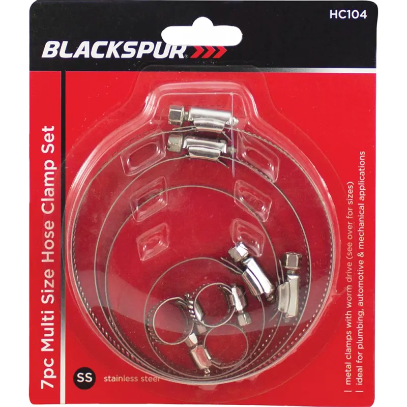7PC MULTI SIZE HOSE CLAMP SET
