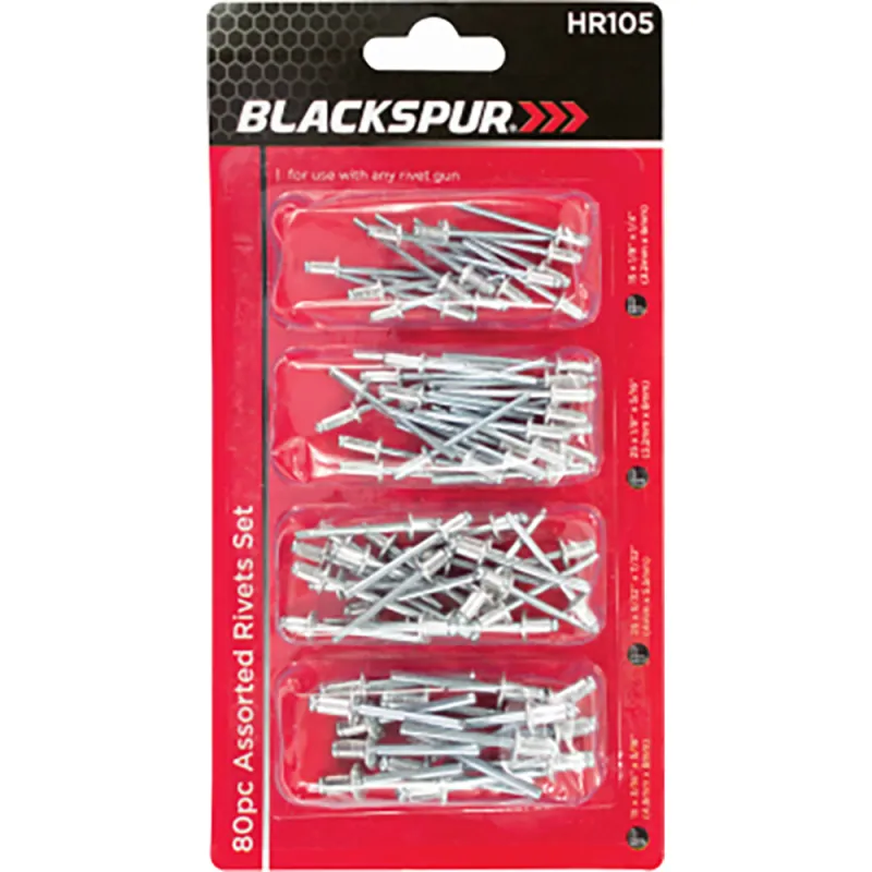 80PC ASSORTED RIVETS SET
