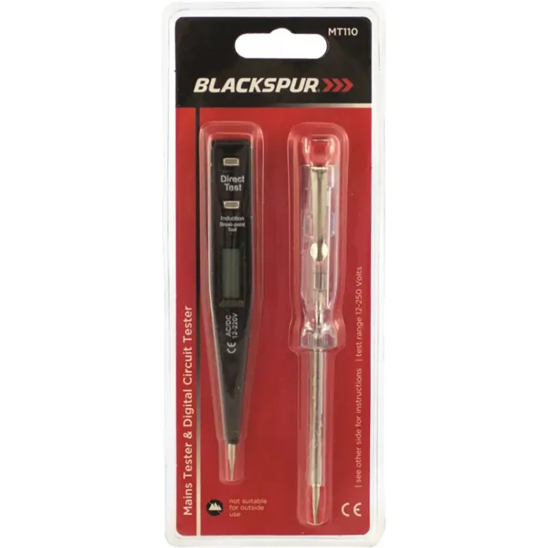 MAINS TESTER AND DIGITAL CIRCUIT TESTER SET