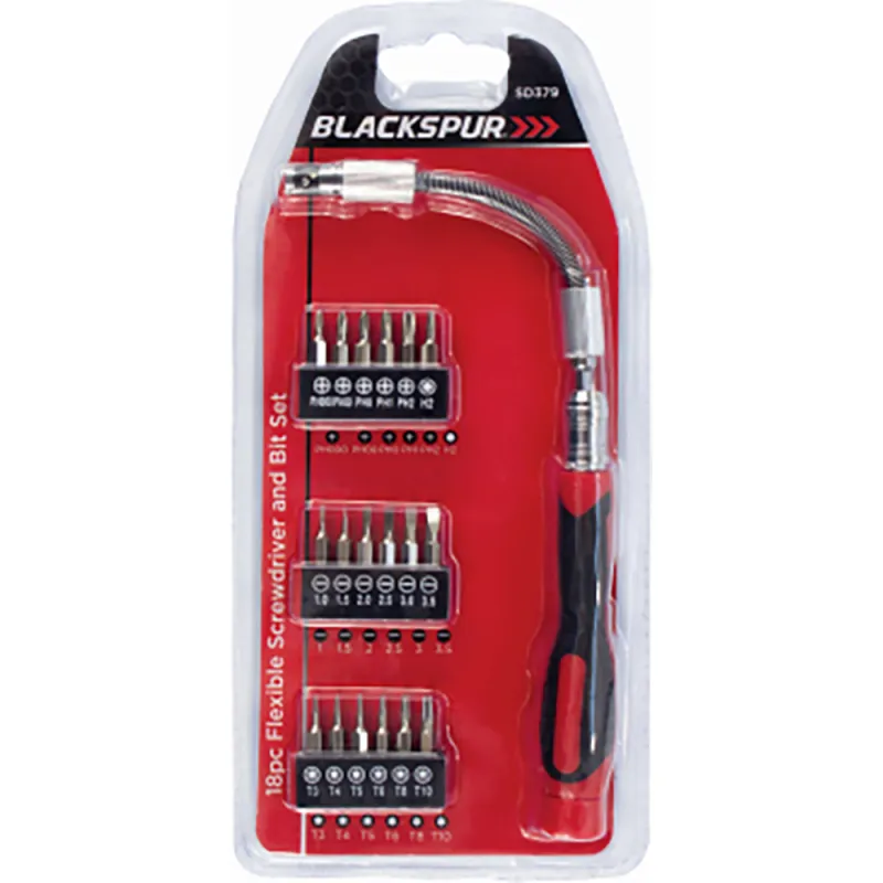 18PC FLEXIBLE SCREWDRIVER AND BIT SET