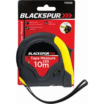 10M X 25mm CONTRACTORS DUAL BLADE TAPE MEASURE