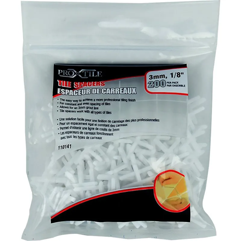 200 X 3MM TILE SPACER SET