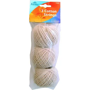 3 ROLLS OF HOUSEHOLD COTTON STRING