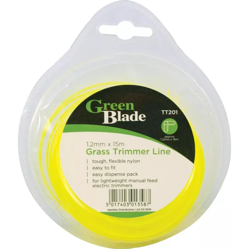 1.2MM x 15M GRASS TRIMMER LINE