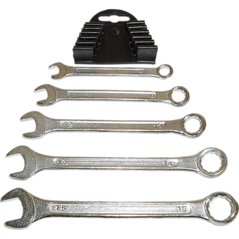 5PC COMB SPANNER SET (MM CARD)