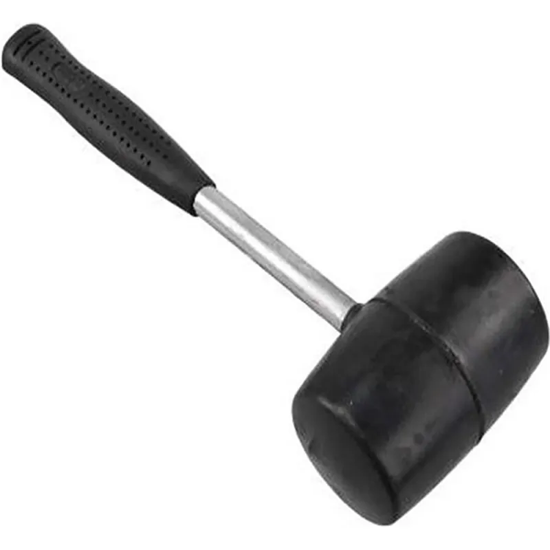 16OZ RUBBER MALLET WITH TUBULAR STEEL SHAFT