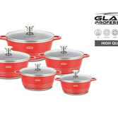5 Pcs Non-Stick Cooking Pot Die-cast Casserole Cookware