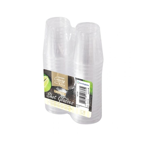 32 Pack Of 20Ml Reusable Plastic Shot Glasses