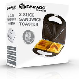 Daewoo Toastie Maker 2 Slice Sandwich Toaster Machine