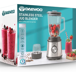 Daewoo Stainless Steel Jug Blender - 800W - 1.5L